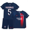 Oficiální Fotbalový Dres Paris Saint-Germain 2023-24 Marquinhos 5 Domácí pro Děti